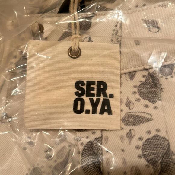 Ser.O.Ya Seroya Mens 30 Swim Board Shorts Bandana Print Shell Beige Pockets NWT - Picture 4 of 7